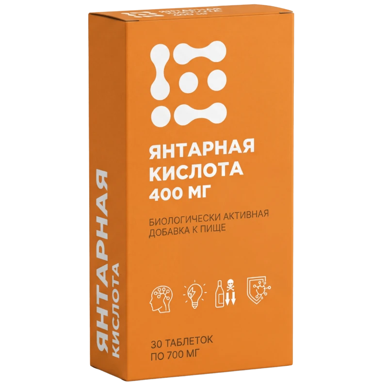 Acid succinic comprimate 400 mg N10x3