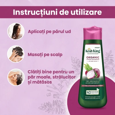 Emami Kesh King Шампунь с луком и листьями карри  Shampoo with Curry Leaves 200 ml