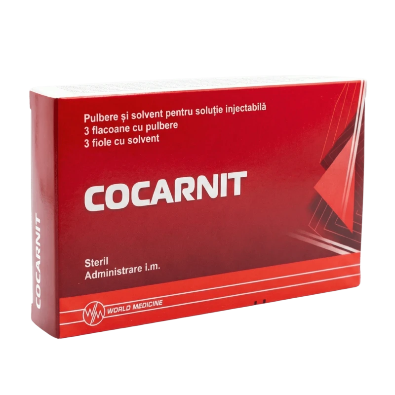 Кокарнит, лиоф+раств-ль д/приг р-ра д/инъ 10/50/0.5/20mg + 10мг/2мл, N3