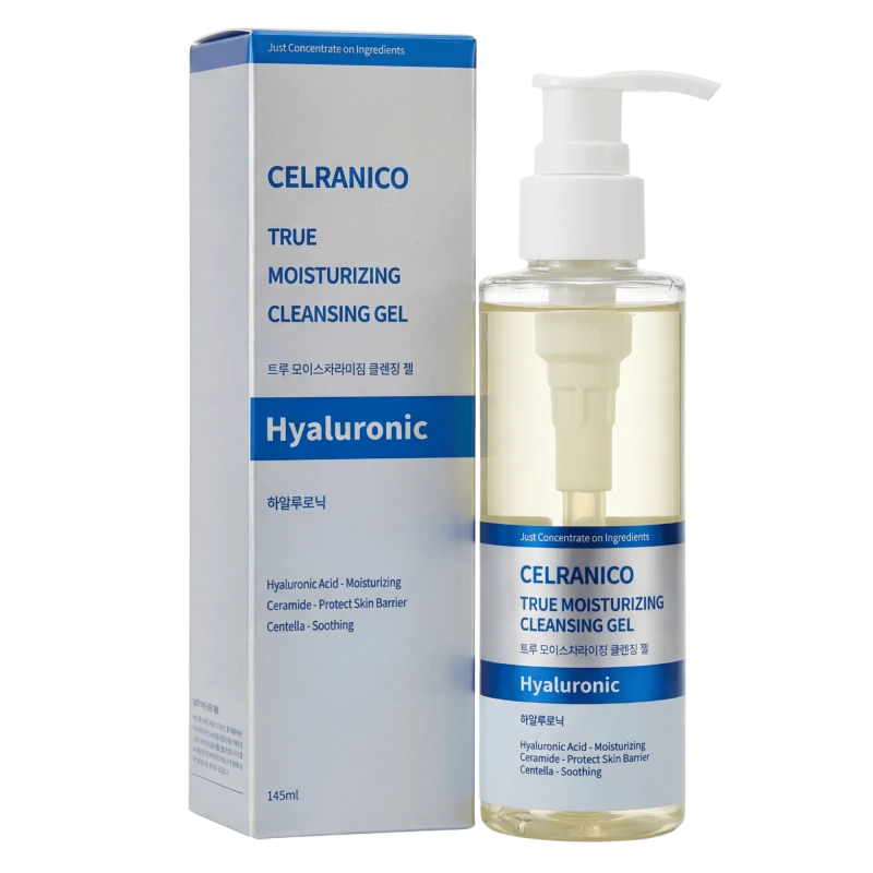 Celranico Gel de curatare hidratant intens cu acid hialuronic TRUE MOISTURIZING CLEANSING GEL HYALUR