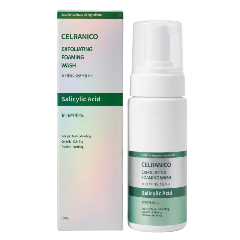 Celranico Очищающий гель для лица с салициловой кислотой EXFOLIATING FOAMING WASH SALICYLIC ACID 15 Celranico Очищающий гель для лица с салициловой кислотой EXFOLIATING FOAMING WASH SALICYLIC ACID 15