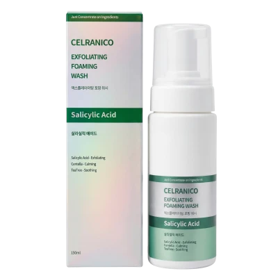 Celranico Очищающий гель для лица с салициловой кислотой  EXFOLIATING FOAMING WASH SALICYLIC ACID 15