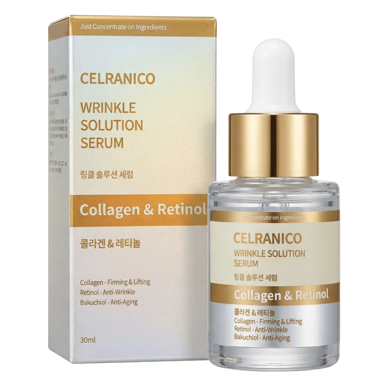 Celranico Сыворотка с коллагеном и ретинолом  WRINKLE SOLUTION SERUM COLLAGEN& RETINOL 30 мл