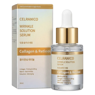 Celranico Сыворотка с коллагеном и ретинолом  WRINKLE SOLUTION SERUM COLLAGEN& RETINOL 30 мл