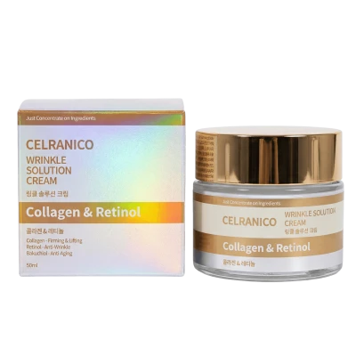 Celranico Крем против морщин с коллагеном и ретинолом  WRINKLE SOLUTION CREAM COLLAGEN& RETINOL 50 м