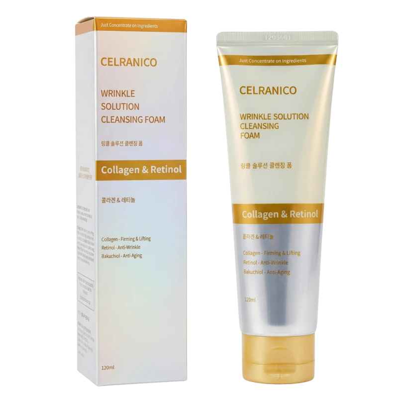 Celranico Spuma de curatare anti-rid cu colagen si retinol WRINKLE SOLUTION CLEANSING FOAM COLLAGEN& Celranico Spuma de curatare anti-rid cu colagen si retinol WRINKLE SOLUTION CLEANSING FOAM COLLAGEN&