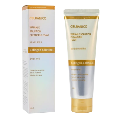Celranico Очищающий гель для лица с  коллагеном и ретинолом WRINKLE SOLUTION CLEANSING FOAM COLLAGEN