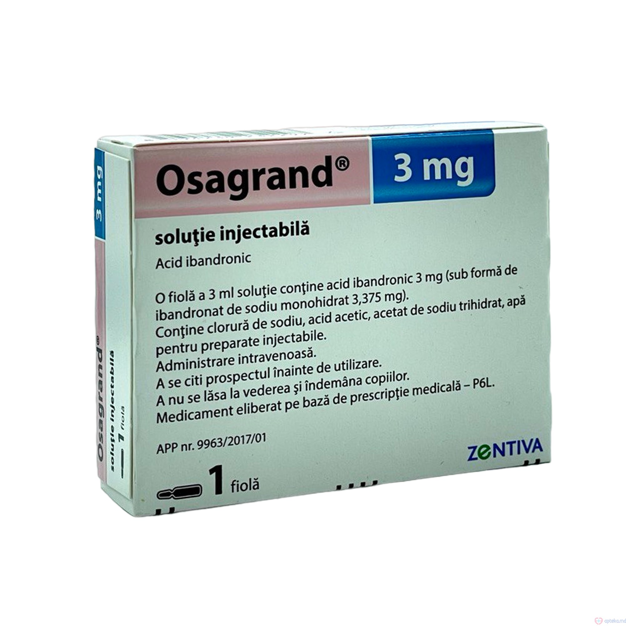 Osagrand 3 mg/3 ml solutie injectabila 1 mg/ml 3ml N1