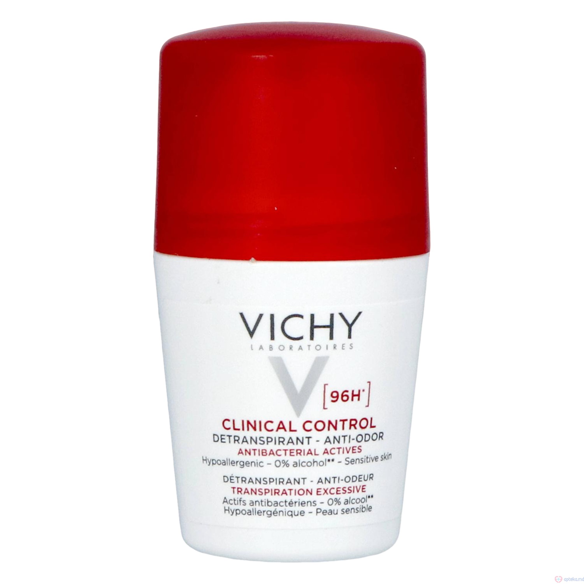 Vichy Deo Clinical Роликовый антиперспирант  control 96h Homme 50мл