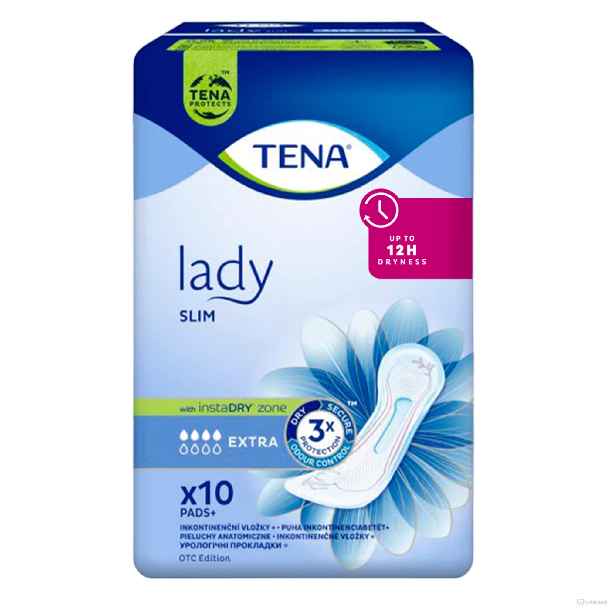 Absorbante urologice p/u femei Tena Lady Slim Extra N10