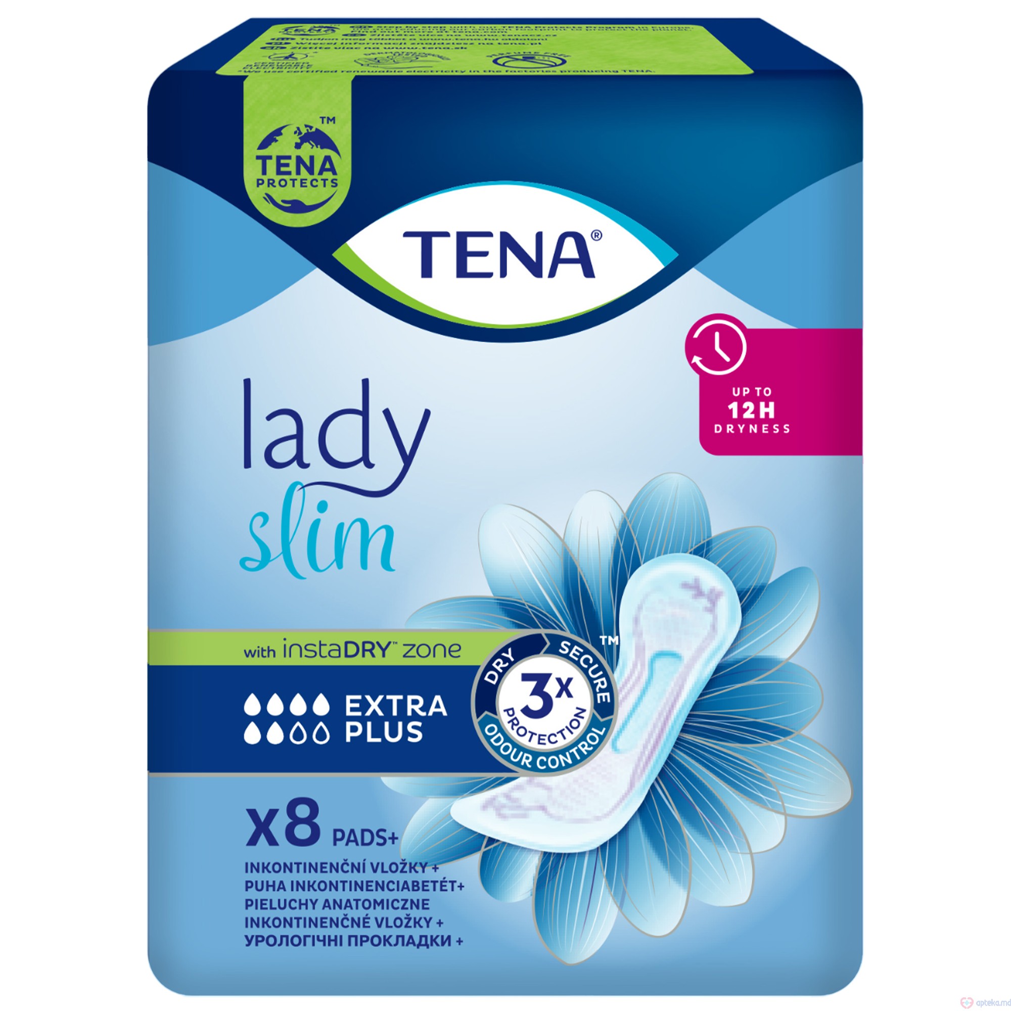 Прокладки урологические для женщин Tena Lady Slim Extra Plus N8