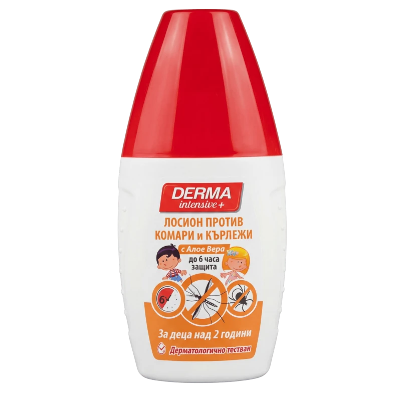Derma intensive Лосьон против укусов комаров и клещей для детей For Kids Repellent Lotion 50 мл Derma intensive Лосьон против укусов комаров и клещей для детей For Kids Repellent Lotion 50 мл