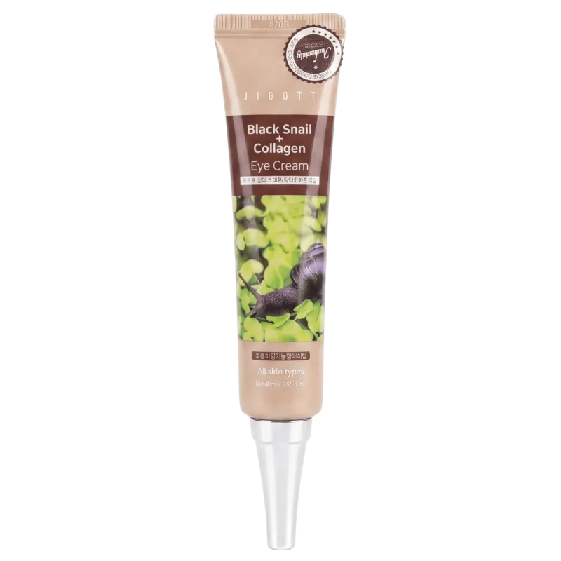 Jigott Крем под глаза с муцином улитки Black snail Collagen Eye Cream 40 мл