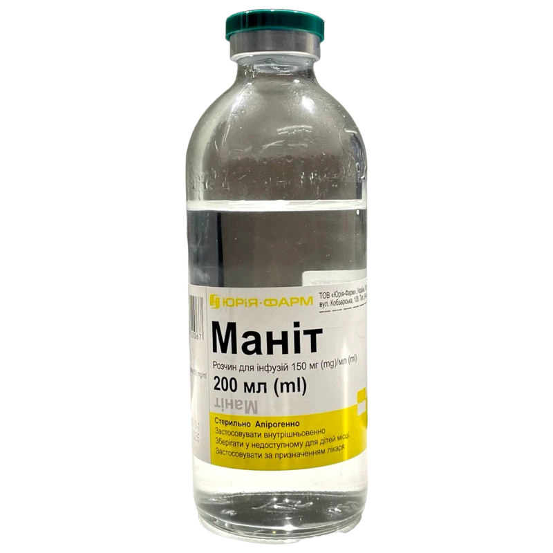 Маннит 150 мг/мл рр д/перф 200 мл N1 Маннит 150 мг/мл рр д/перф 200 мл N1