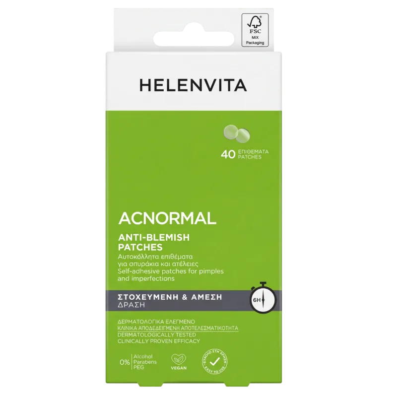 HELENVITA ACNORMAL Точечные патчи от прыщей 40 шт