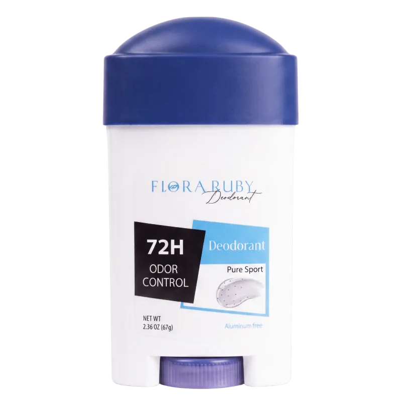 Flora ruby Гелевый дезодорант без алюминия 72ч Pure Sport 67 г