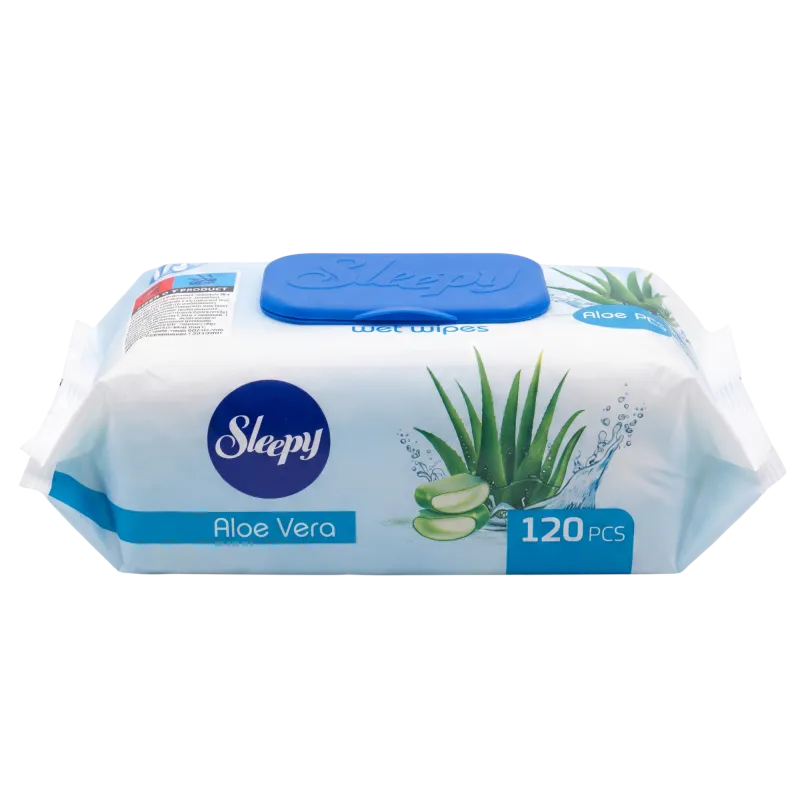 Салфетки влажные Слипи Алое Вера N120