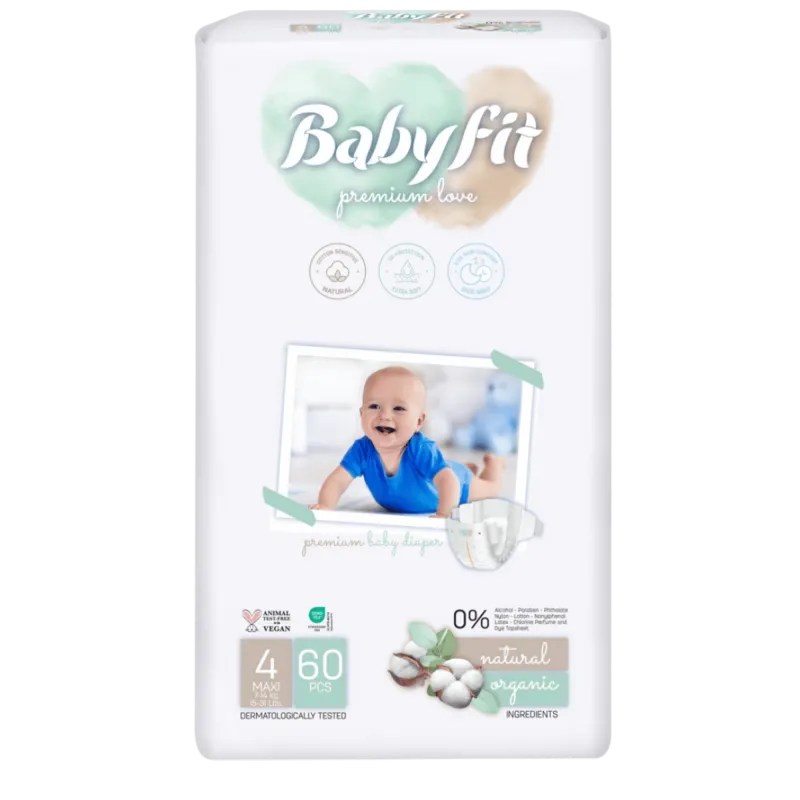 Подгузники Babyfit 4 Maxi 7–14 кг N60