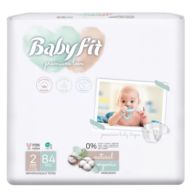 Подгузники Babyfit 2 Mini 3–6 кг N84