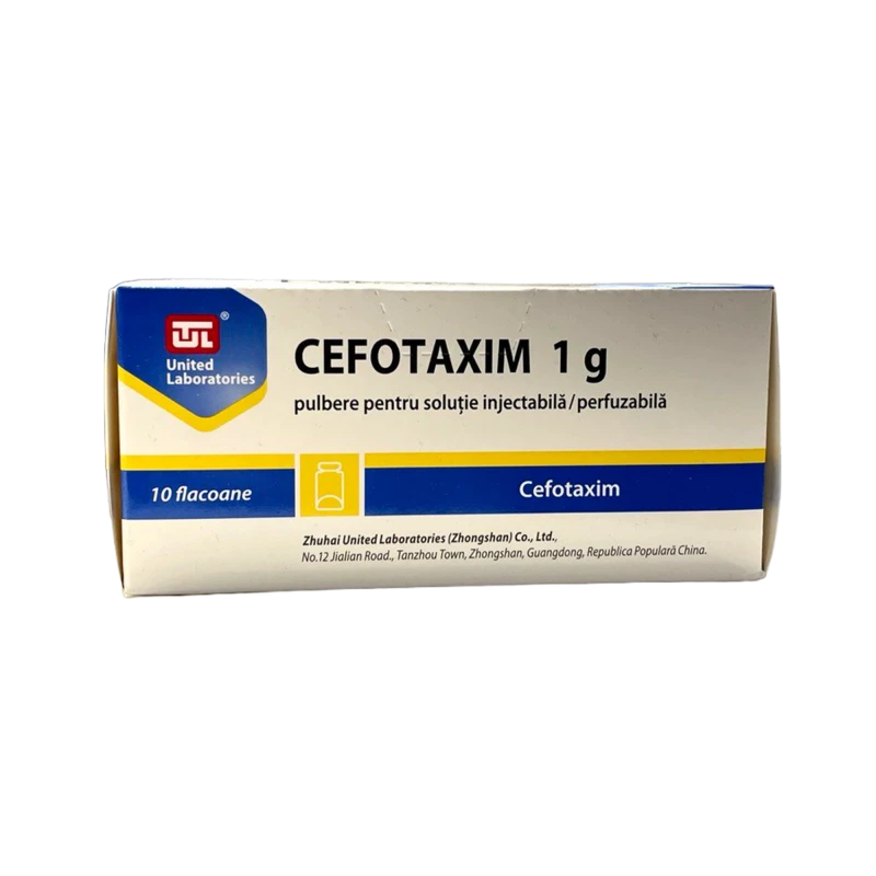 Цефотаксим, пор д/приг р-ра д/ин, 1 г, N10 Цефотаксим, пор д/приг р-ра д/ин, 1 г, N10
