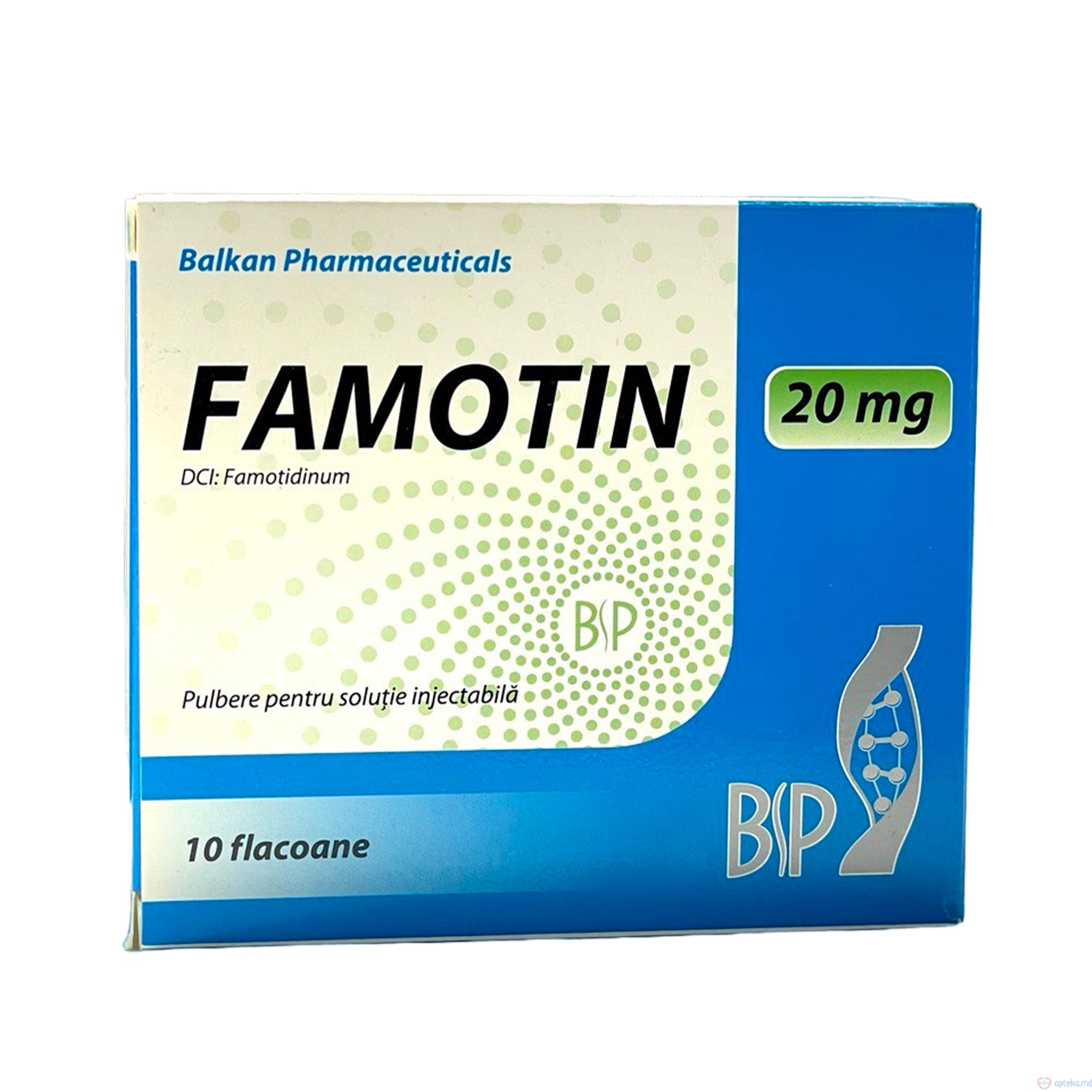 Famotin pulb.+solv./sol. inj. 20 mg N4 + 5 ml N4