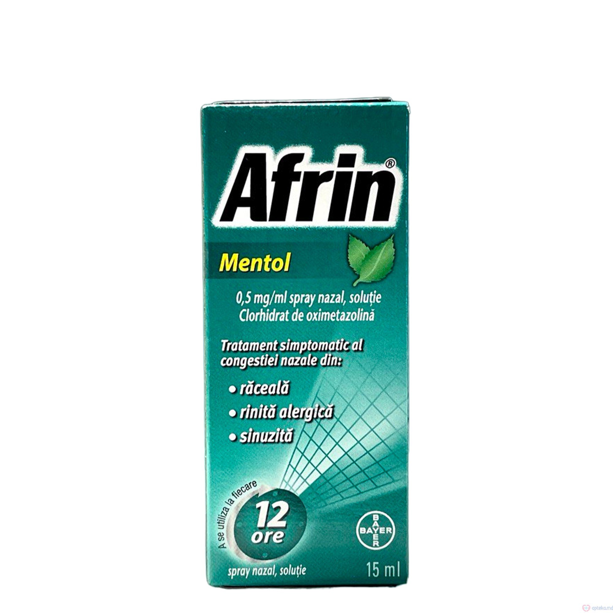 Afrin Mentol spray nazal, solutie 0,5 mg/ml 15ml N1