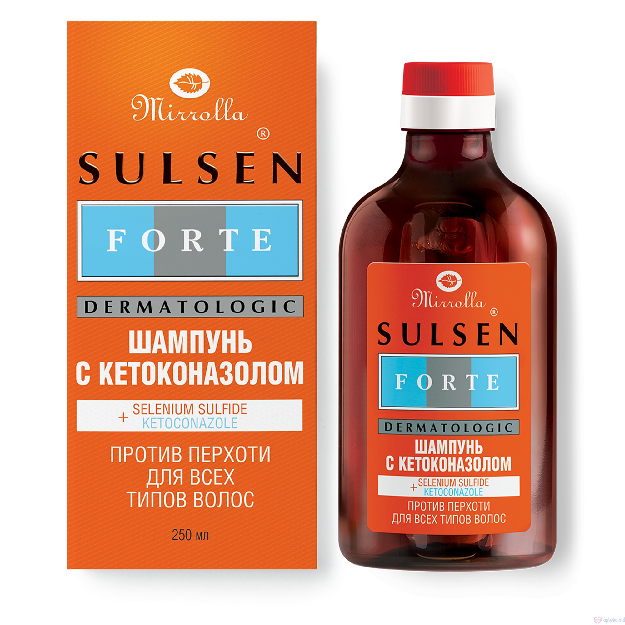 Sulsena Forte 2% cu ketoconazol 250ml