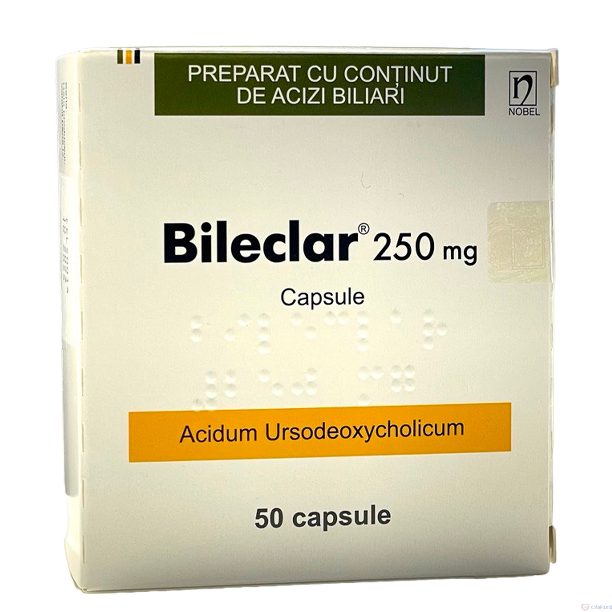 Bileclar caps. 250 mg N10x5