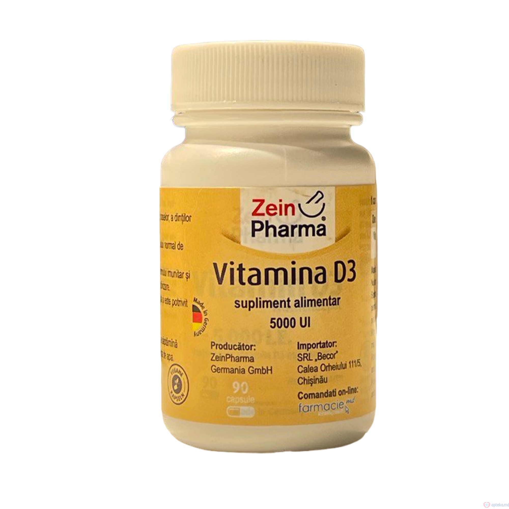 Vitamina D3 caps. 5000 UI N90