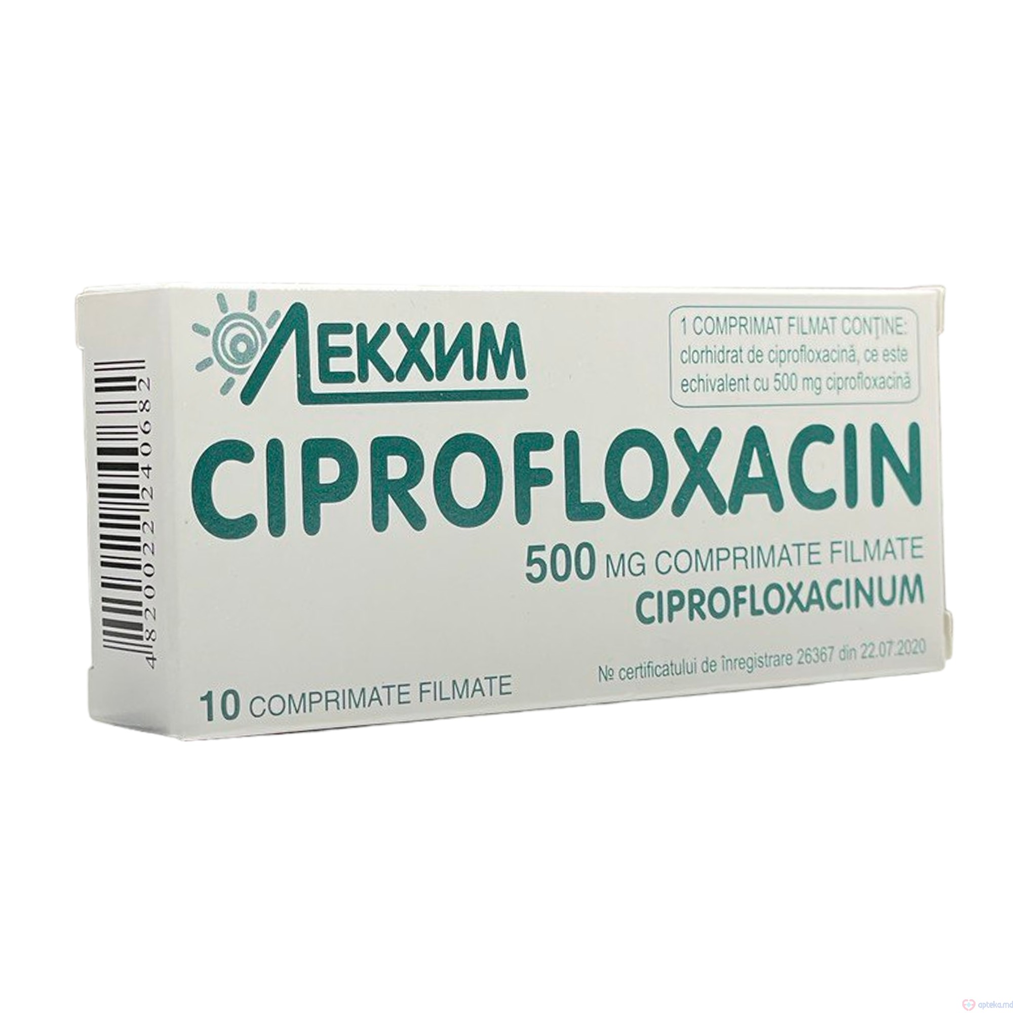 Ciprofloxacin comp. film. 500 mg N10