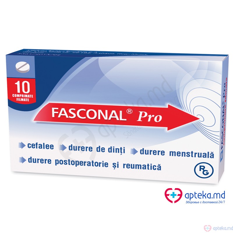 Fasconal Pro comp. film. 500 mg/300 mg/75 mg N10