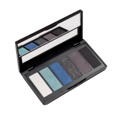 Paleta farduri de pleoape Aden Eyeshadow Palette 6 shades №1 BLACK/BLUE