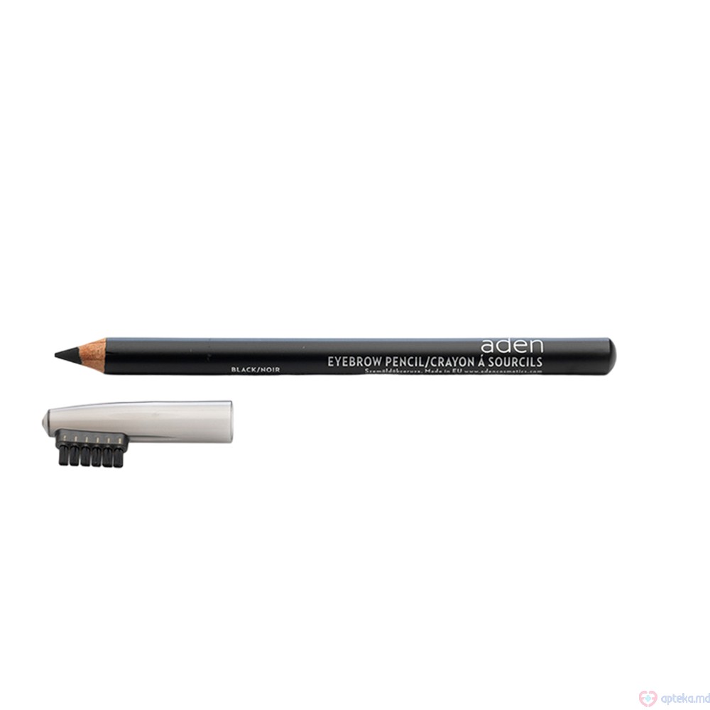 Карандаш для бровей с щеткой Aden Eyebrow Pencil BLACK