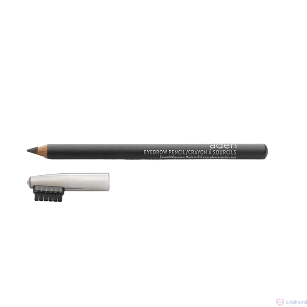 Creion pentru sprancene, cu pensula Aden Eyebrow Pencil GREY