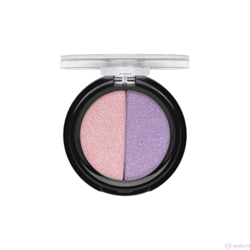 Тени для век Aden Shine Eyeshadow Powder Duo №4 ROSE/PURPLE