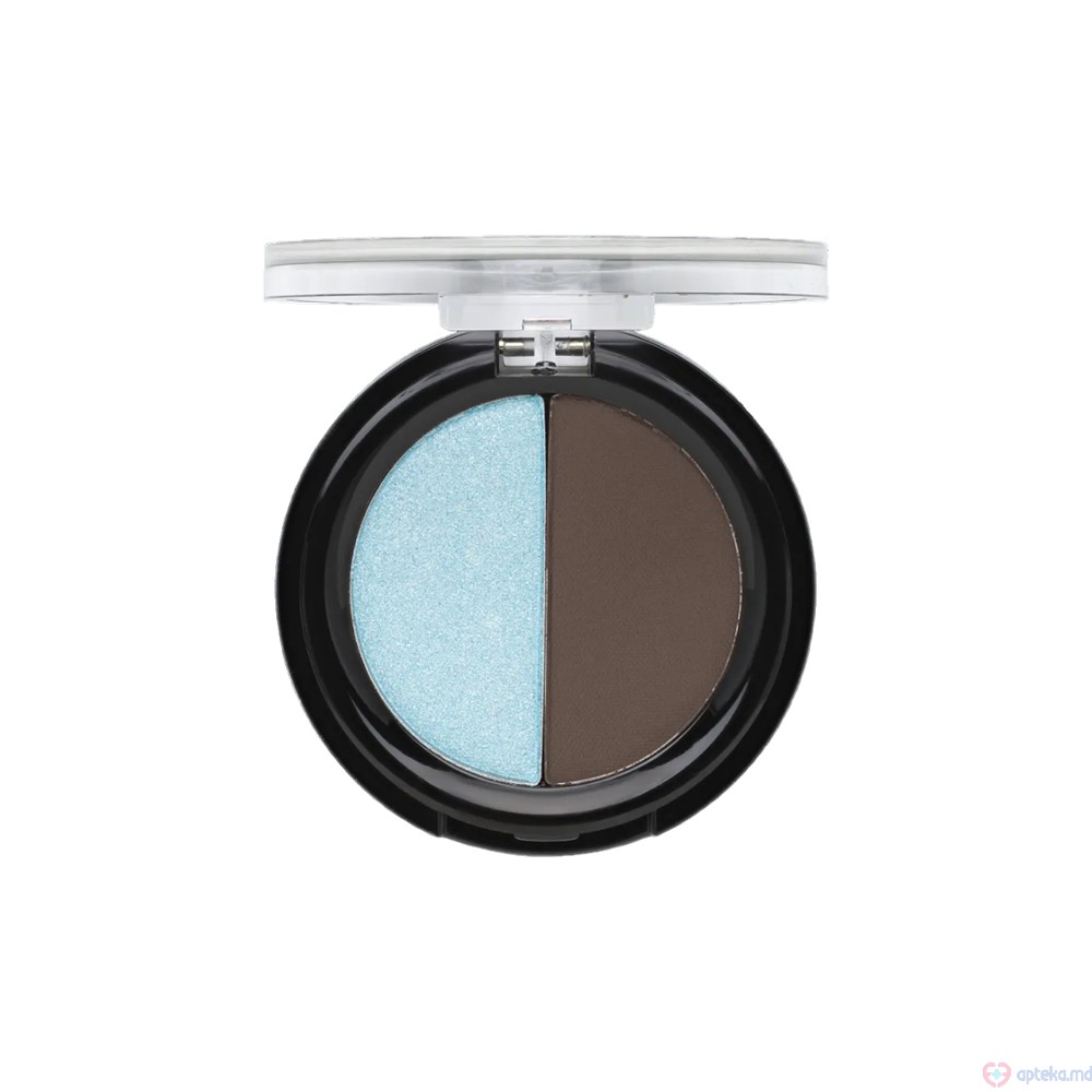 Тени для век Aden Shine Eyeshadow Powder Duo №3 BLUE/DARK GREY