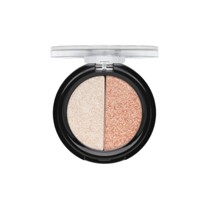 Тени для век Aden Shine Eyeshadow Powder Duo №1 BEIGE