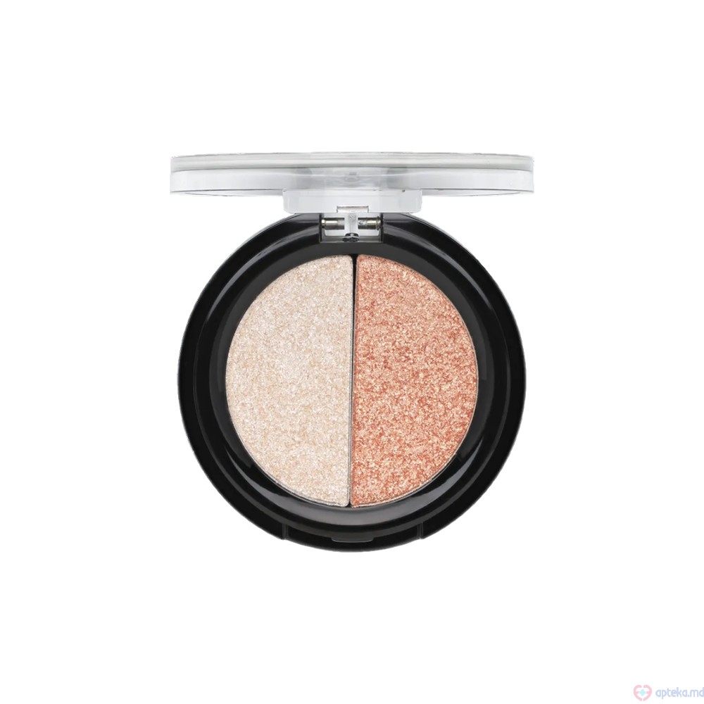 Тени для век Aden Shine Eyeshadow Powder Duo №1 BEIGE