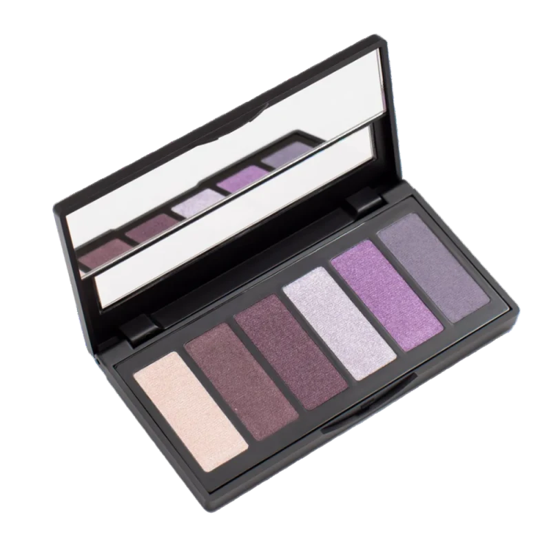 Paleta farduri de pleoape Aden Eyeshadow Palette 6 shades №2 BORDEAUX/LILAC