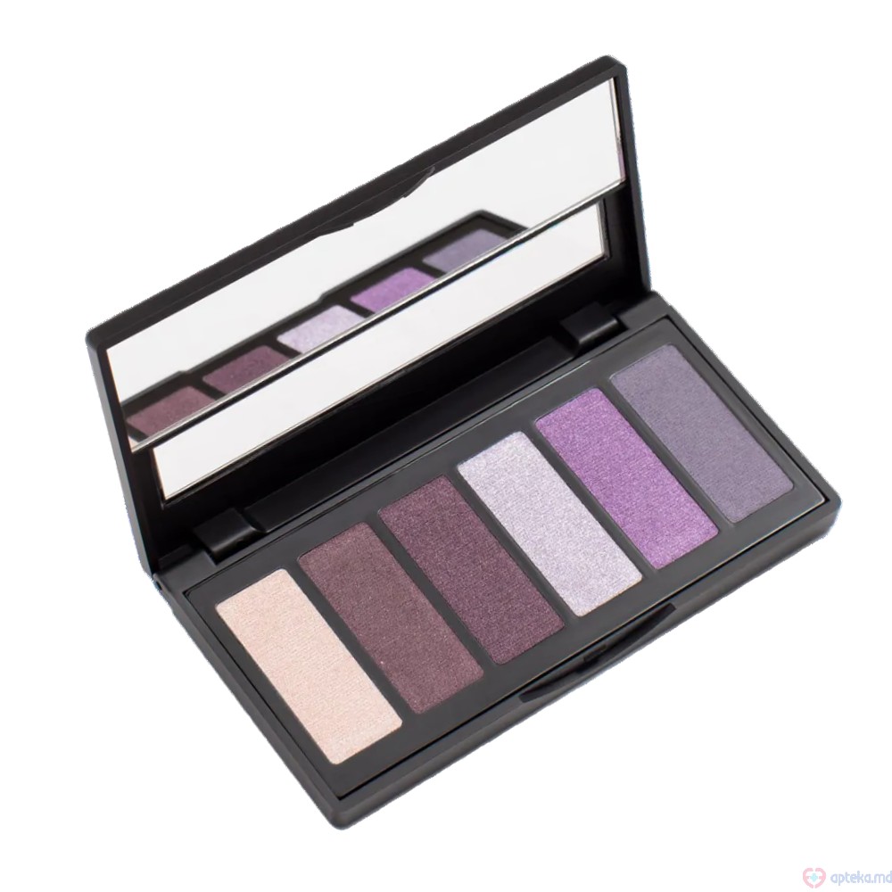 Paleta farduri de pleoape Aden Eyeshadow Palette 6 shades №2 BORDEAUX/LILAC