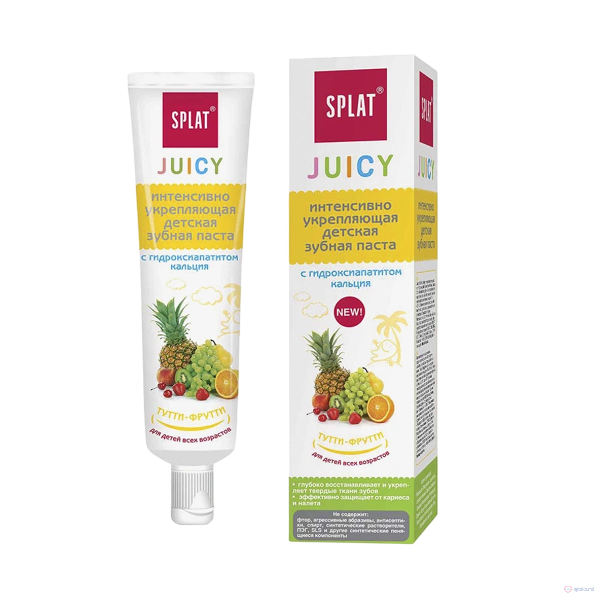 Pasta de dinti  SPLAT JUICY Tutti-frutti 35 ml