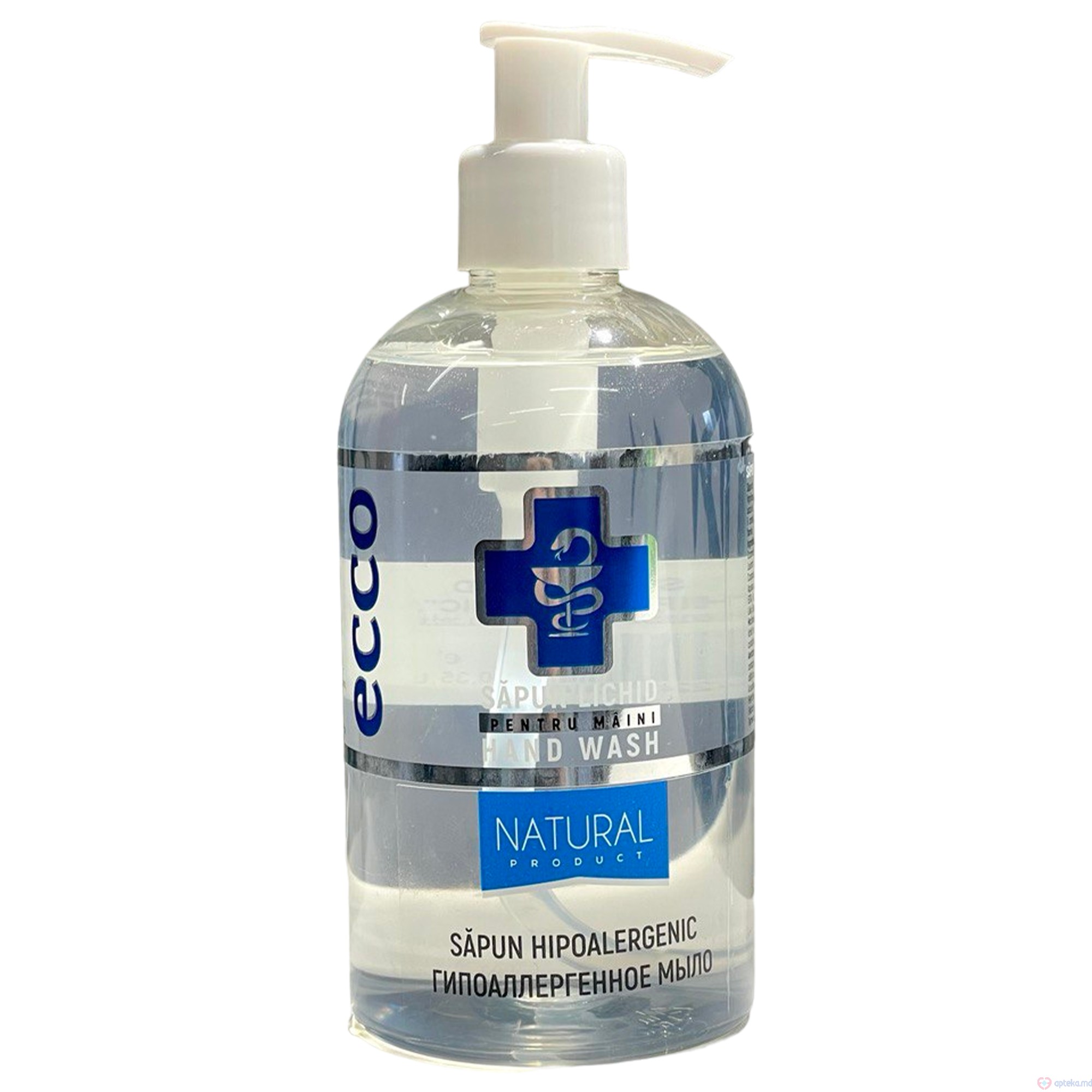 Sapun lichid Ecco Hipoalergenic cu pompa 350 ml