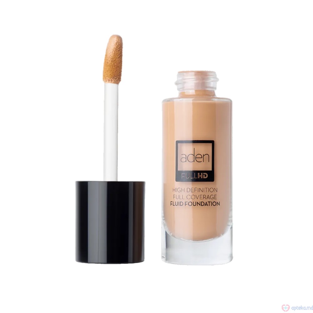 Fond de ten Aden Full HD Fluid Foundation №1 PORCELAIN 20ml