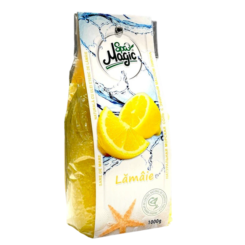 Соль морская MAGIC SPA Лимон 1 кг (пакет) Соль морская MAGIC SPA Лимон 1 кг (пакет)