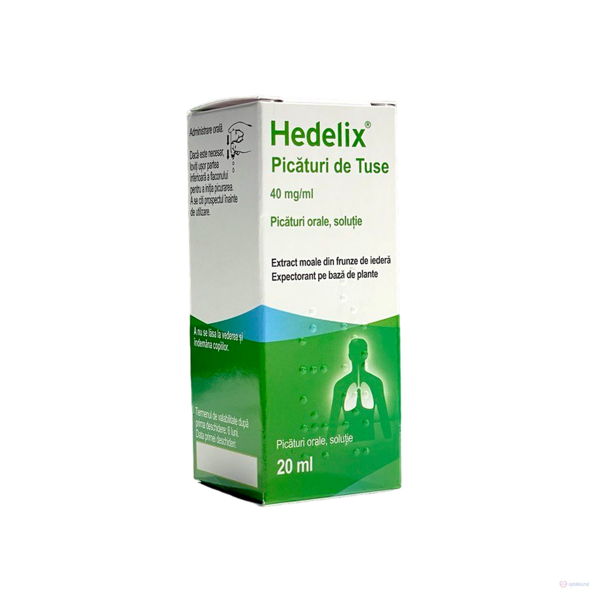 Hedelix Picaturi de Tuse pic. orale, sol. 40 mg/ml 20 ml N1