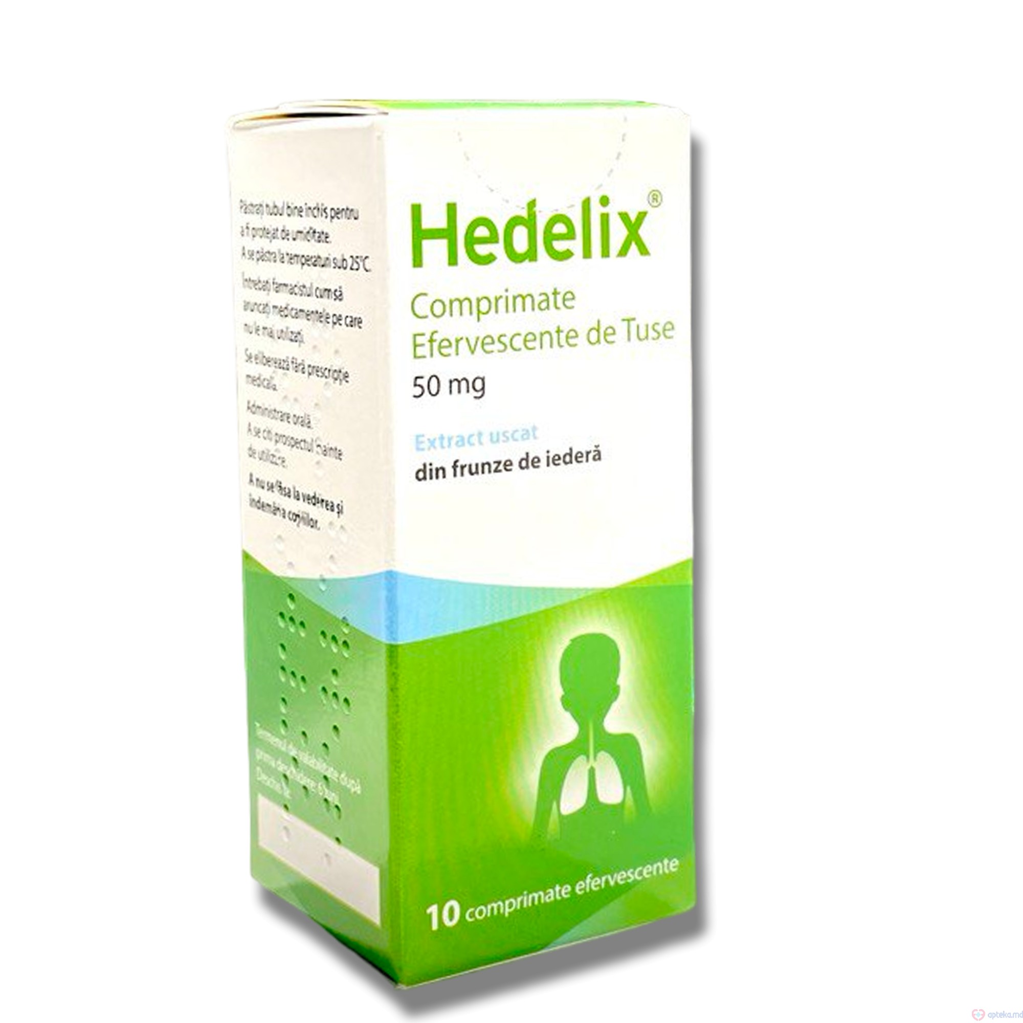 Hedelix Comprimate efervescente de Tuse 50 mg N10