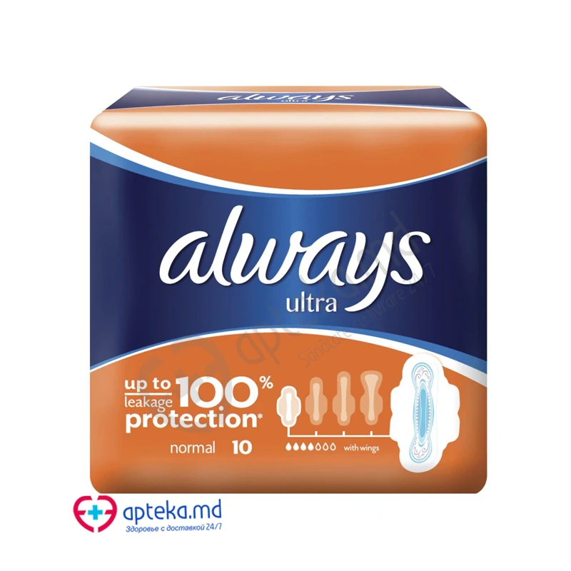 Прокладки Always Ultra Plus 4 кап N10 Прокладки Always Ultra Plus 4 кап N10