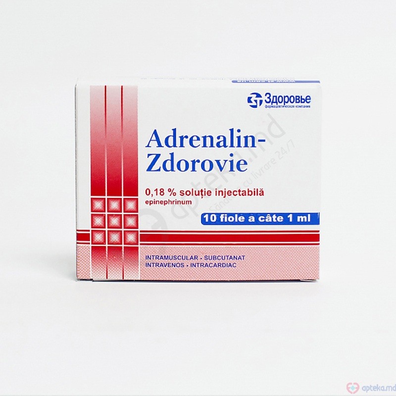 Adrenalin-Zdorovie sol. inj. 0,18% 1 ml N10