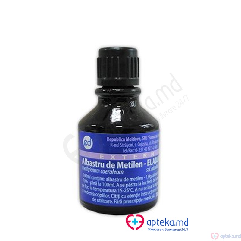 Albastru de metilen sol. alc. 1% 10ml