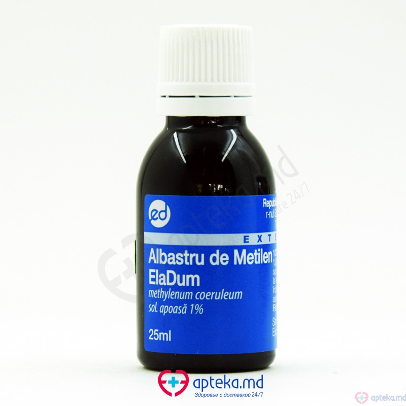 Albastru de metilen sol. apoasa 1% 25ml